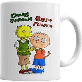 Humuts Bart Funnie E Doug Simpson Kupa Bardak