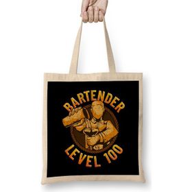 Humuts Bartender Level 100 Perfect Bartending Skills Bez Uzun Saplı Açık Bej Rengi Çanta