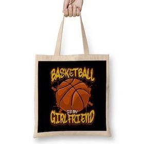 Humuts Basketball Is My Girlfriend Funny Players Bez Kadın Günlük Çanta
