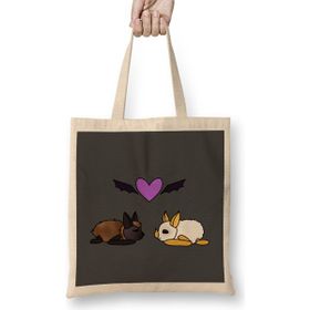 Humuts Batty Love Bats Bez Uzun Saplı Açık Bej Rengi Çanta