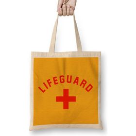 Humuts Baywatch Lifeguard Red Bez Uzun Saplı Açık Bej Rengi Çanta