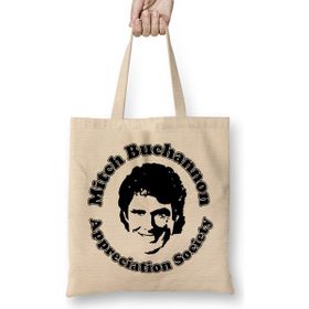 Humuts Baywatch Mitch Buchannon Appreciation Society Bez Uzun Saplı Açık Bej Rengi Çanta