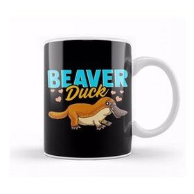 Humuts Beaver Duck Platypus Pun Cute Duck Billed Platypus Kupa Bardak