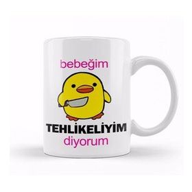 Humuts Bebeğim Tehlikeliyim Diyorum 03 Kupa Bardak