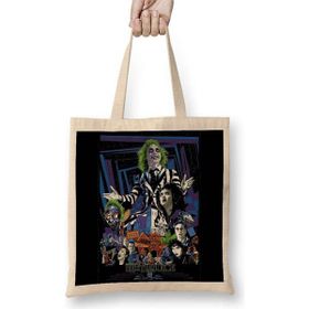 Humuts Beetlejuice Açık Bej Uzun Saplı Bez Çanta