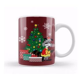 Humuts Bert Racoon Around The Christmas Tree Kupa Bardak