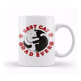 Humuts Best Cat Dad Ever 05 Kupa Bardak