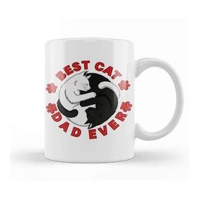 Humuts Best Cat Dad Ever 05 Kupa Bardak