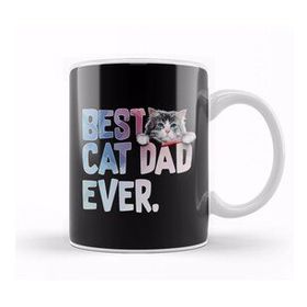 Humuts Best Cat Dad Ever Costume Gift Kupa Bardak