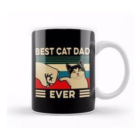 Humuts Best Cat Dad Ever Funny Cat Dad Father Vintage Gift 01 Kupa Bardak