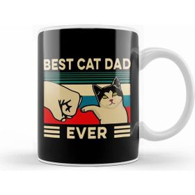 Humuts Best Cat Dad Ever Funny Cat Dad Father Vintage Gift 01 Kupa Bardak