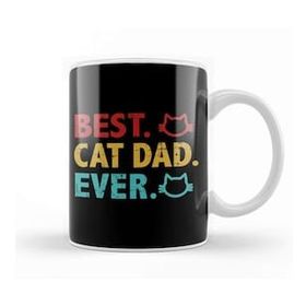 Humuts Best Cat Dad Ever Funny Cat Daddy Father Day Vintage 01 Kupa Bardak
