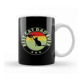 Humuts Best Cat Dad Ever Funny Cat Daddy Father Day Vintage 05 Kupa Bardak