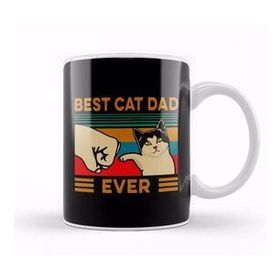 Humuts Best Cat Dad Ever Funny Cat Daddy Father Day Vintage 07 Kupa Bardak