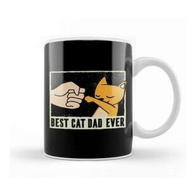 Humuts Best Cat Dad Ever Funny Cat Daddy Father Day Vintage 09 Kupa Bardak