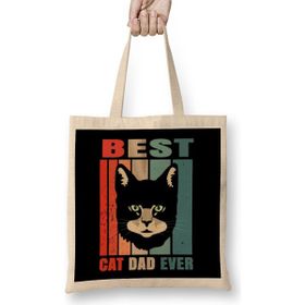 Humuts Best Cat Dad Ever Kedi 01 Bez Çanta