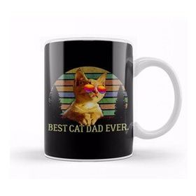 Humuts Best Cat Dad Ever Kedi Kupa Bardak
