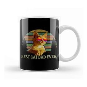 Humuts Best Cat Dad Ever Kedi Kupa Bardak