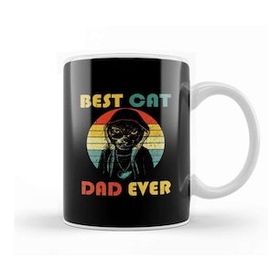 Humuts Best Cat Dad Ever Papa Cat Lover Kedi Kupa Bardak