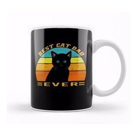 Humuts Best Cat Dad Ever Vintage Kedi Kupa Bardak