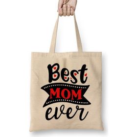 Humuts Best Mom Ever Gift for Mothers Day Anneler Günü Bez Çanta