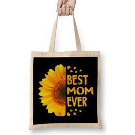 Humuts Best Mom Ever Gifts Anneler Günü 01 Bez Çanta