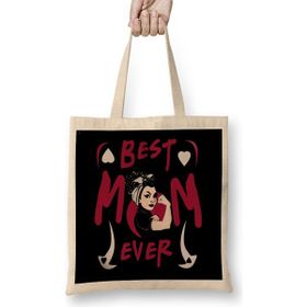 Humuts Best Mom Ever Gifts Anneler Günü 06 Bez Çanta