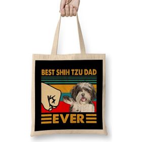 Humuts Best Shih Tzu Dad Ever Gift Bez Çanta