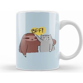 Humuts Bff Sloth And Cat Kedi Kupa Bardak
