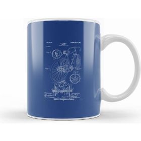 Humuts Bicycle Patent Blueprint J J Hentz Kupa Bardak