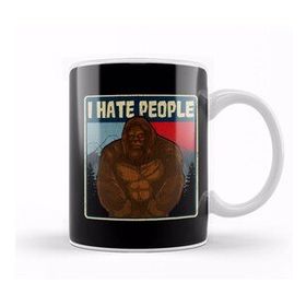 Humuts Bigfootı Hate People Funny Camping Pun Nature Kupa Bardak