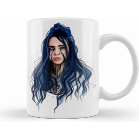 Humuts Billie Eilish1 Beyaz Kupa