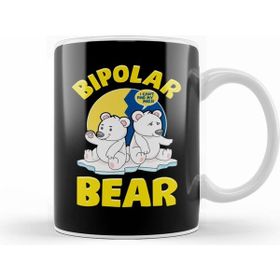 Humuts Bipolar Bear Polar Bears Emotional Polarity Pun Beyaz Kupa