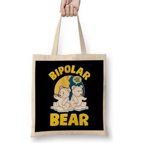 Humuts Bipolar Bear Polar Bears Emotional Polarity Pun Bez Çanta40
