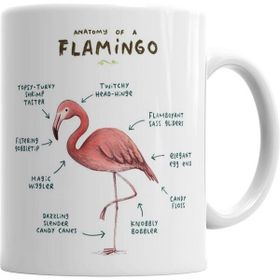 Humuts Bir Flamingo Anatomisi 2 Beyaz Kupa
