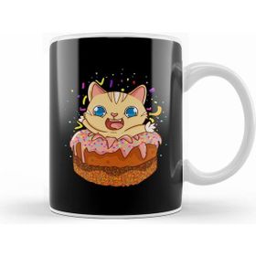 Humuts Birthday Cake Cat Surprise Kitty Beyaz Kupa