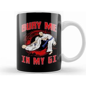 Humuts Bjj Bury Me in My Gi Mma Brazil Jiu Jitsu Fighter Beyaz Kupa