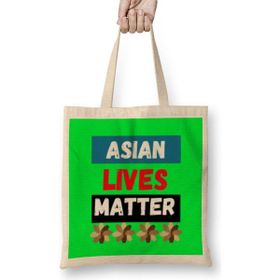 Humuts Black Asian Solidarity Stop Aapı Hate Bez Çanta