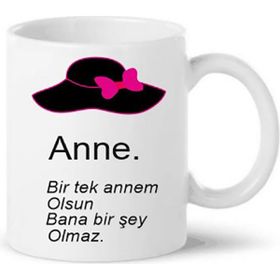 Humuts Black Bonds Anneye Hediye Anneler Günü Hediyesi Porselen Bardak Kupa