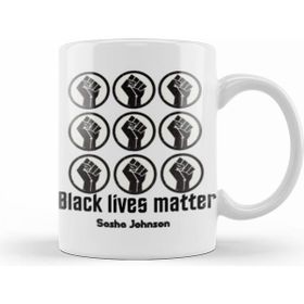 Humuts Black Lives Matter Sasha Johnson Beyaz Kupa