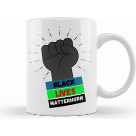 Humuts Black Lives Matterhorn Beyaz Kupa