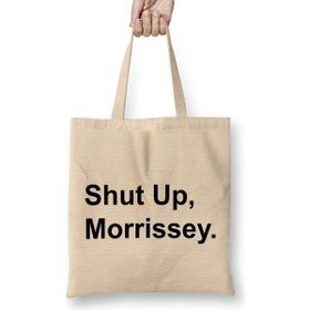 Humuts Black Text Shut Up Morrissey Bayan Günlük Çanta