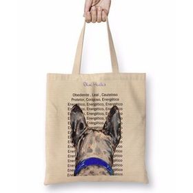 Humuts Blue Heeler Pug Köpek Bez Kadın Günlük Çanta