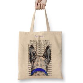 Humuts Blue Heeler Pug Köpek Bez Kadın Günlük Çanta