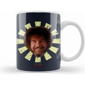 Humuts Bob Ross Meme Bob Ross Retro Japanese Kupa Bardak