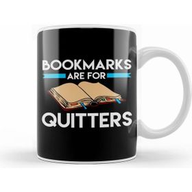 Humuts Bookmarks Are For Quitters Funny Reading Pun Kupa Bardak