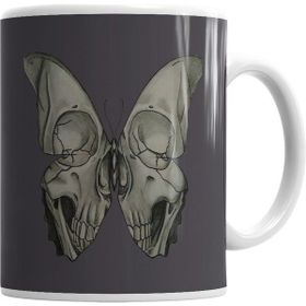 Humuts Borboleta Skull Kupa Bardak