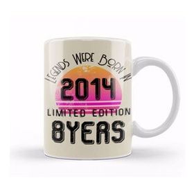 Humuts Born In 2014 Gift 2014 Birthday Gift Made, Born In 2014 Gift 8 Year Old Birthday Gift Vintage Style Kupa