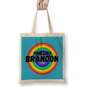 Humuts Brandon Phillips Carton Art Baseball Gifts Vintage Retro Rainbow For Boys And Dad Bez Çanta