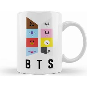 Humuts Bts BT21 Karakterleri Kupa Bardak